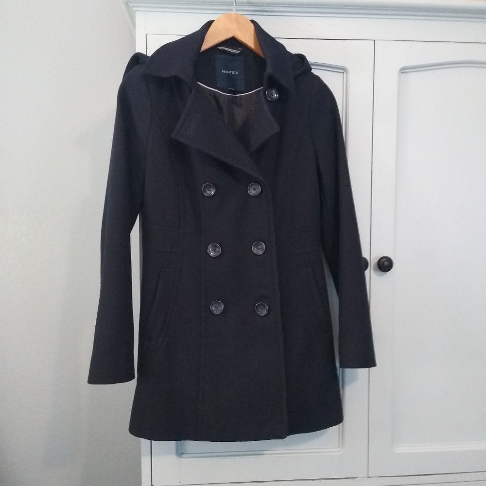 Nautica Women's Hooded Peacoat